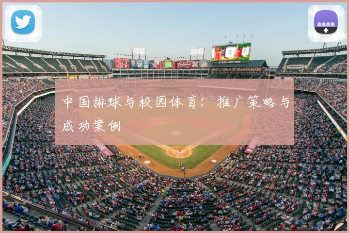 中国排球与校园体育：推广策略与成功案例